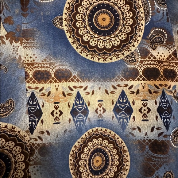 Women’s Blue and Brown Skirt size 1x Lightweight - Picture 4 of 4